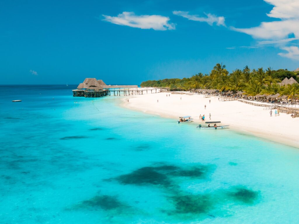 Playa paradisiaca en Zanzibar, Tanzania
