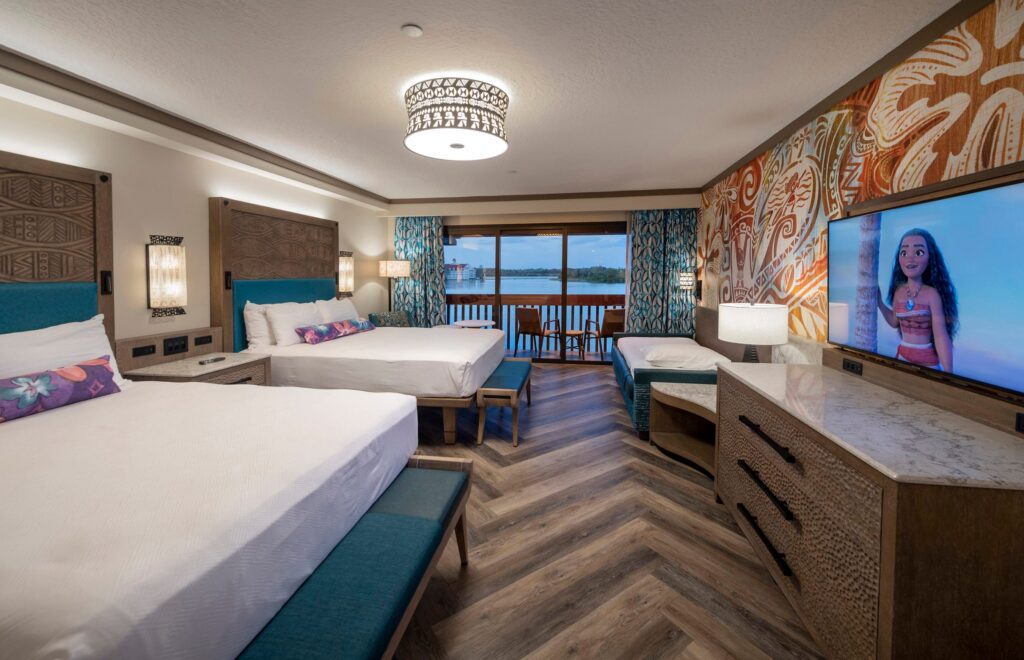 Hospedarse en un hotel de Disney: habitación de hotel inspirada en Moana